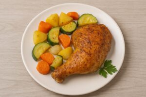 muslo de pollo al horno