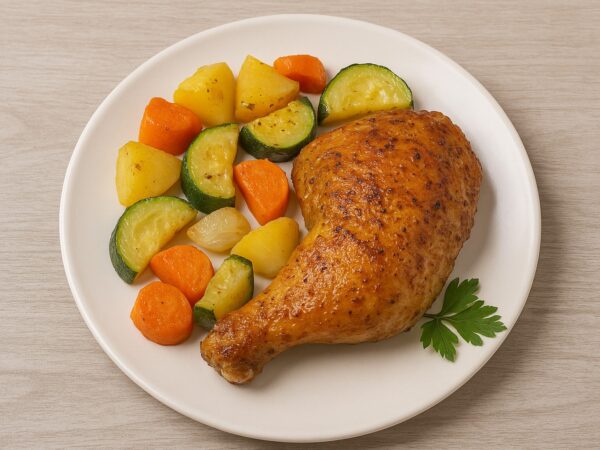 muslo de pollo al horno