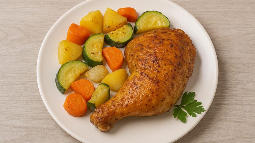 muslo de pollo al horno