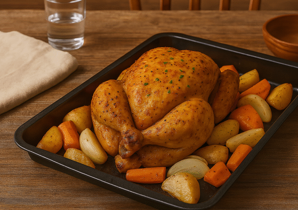 receta con pollo al horno