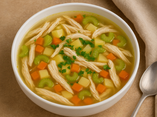 sopa de pollo