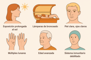 Factores de riesgo para desarrollar cáncer de piel