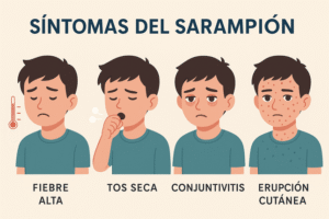Principales síntomas del sarampión